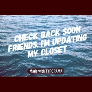 Updating closet!